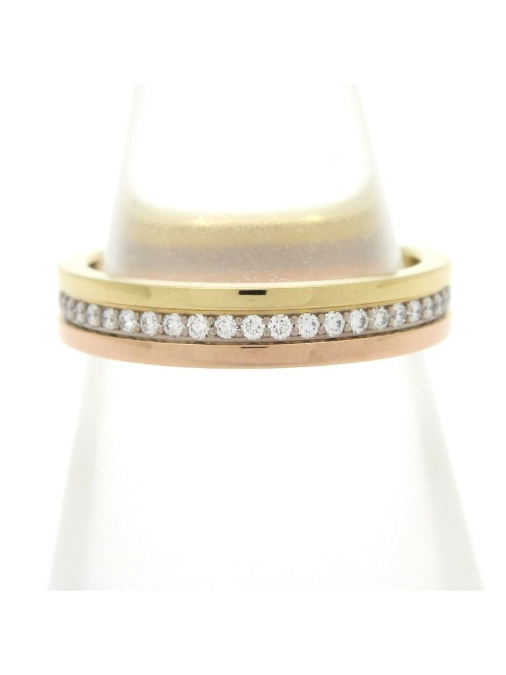 Cartier Ring 48 Trinity Louis Vendome Wedding 18k Diamond Full